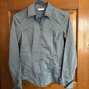 New York & Company Charcoal Blouse